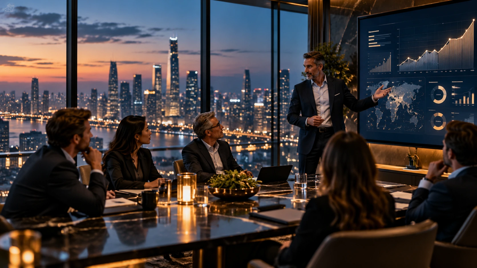 Business leaders planning a revenue growth and scaling strategy